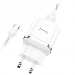 HOCO ładowarka sieciowa USB 3A QC3.0 Fast Charge Special Single Port z kablem Typ C N3 biała