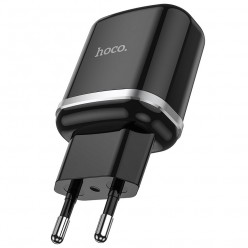 HOCO ładowarka sieciowa USB 3A QCn3.0 Fast Charge Single Port - Czarna