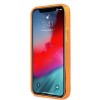 Oryginalne Etui KARL LAGERFELD Hardcase KLHCP12MCHTRO do iPhone 12 pomarańczowy transparent Fluo