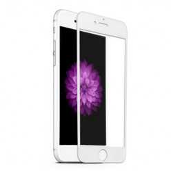 Hartowane szkło na Cały ekran 3D - iPhone SE 2022 - biały.