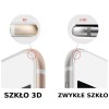 Hartowane szkło na Cały ekran 3D - iPhone SE 2022 - biały.