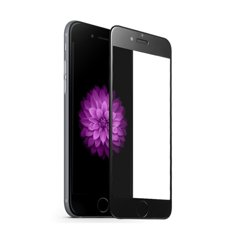 Hartowane szkło na Cały ekran 3D - iPhone SE 2022 - czarny.