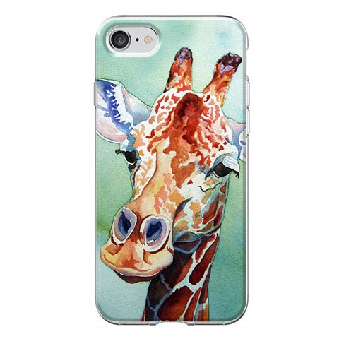 Etui na iPhone SE 2022 - Waterkolor żyrafa