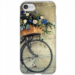 Etui na iPhone SE 2022 - Rower z kwiatami