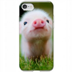 Etui na iPhone SE 2022 - Wesoła mała świnka