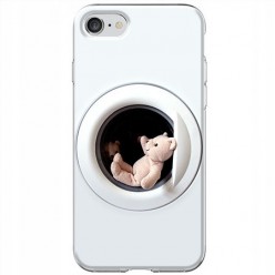 Etui na iPhone SE 2022 - Miś w pralce