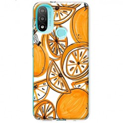 Etui na Motorola Moto E20 / E30 / E40 - Krojone pomarańcze