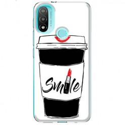Etui na Motorola Moto E20 / E30 / E40 - Kubek z kawą Smile