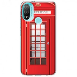 Etui na Motorola Moto E20 / E30 / E40 - Czerwona budka telefoniczna