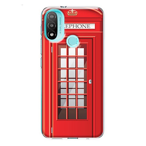 Etui na Motorola Moto E20 / E30 / E40 - Czerwona budka telefoniczna
