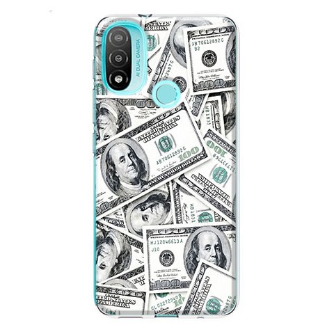 Etui na Motorola Moto E20 / E30 / E40 - Banknoty dolary 100