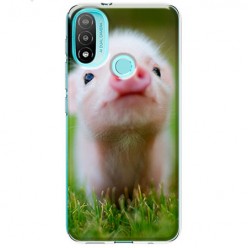 Etui na Motorola Moto E20 / E30 / E40 - Wesoła mała świnka