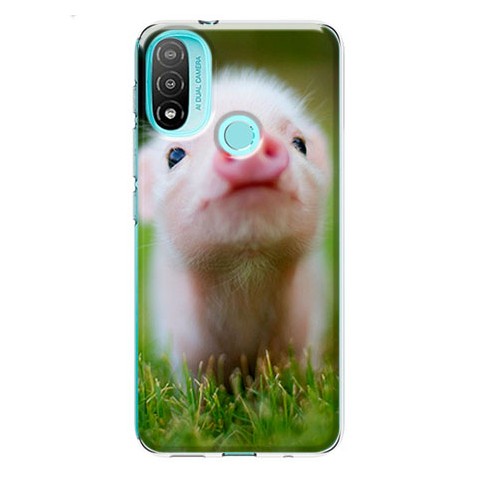 Etui na Motorola Moto E20 / E30 / E40 - Wesoła mała świnka