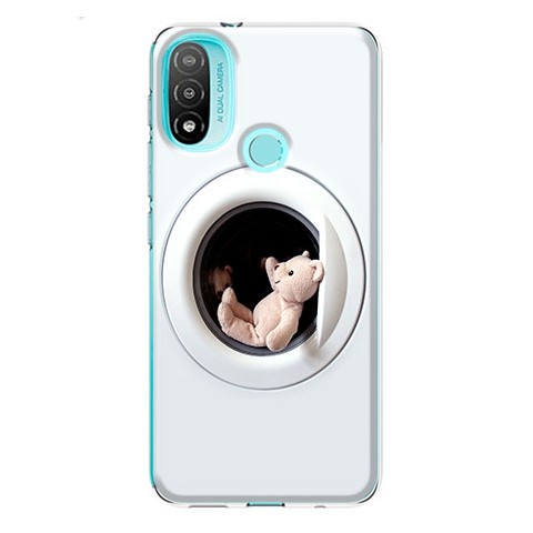Etui na Motorola Moto E20 / E30 / E40 - Miś w pralce