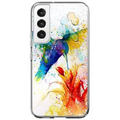 Etui na Samsung Galaxy S22 5G - Waterkolor ptak koliber