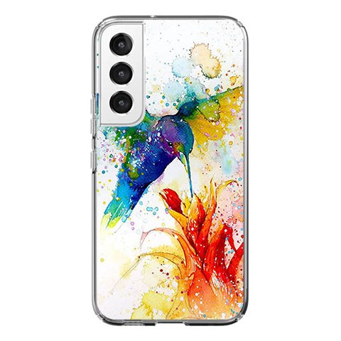 Etui na Samsung Galaxy S22 5G - Waterkolor ptak koliber