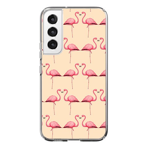 Etui na Samsung Galaxy S22 5G - Różowe flamingi