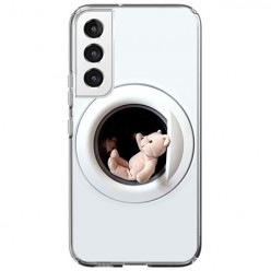 Etui na Samsung Galaxy S22 5G - Miś w pralce