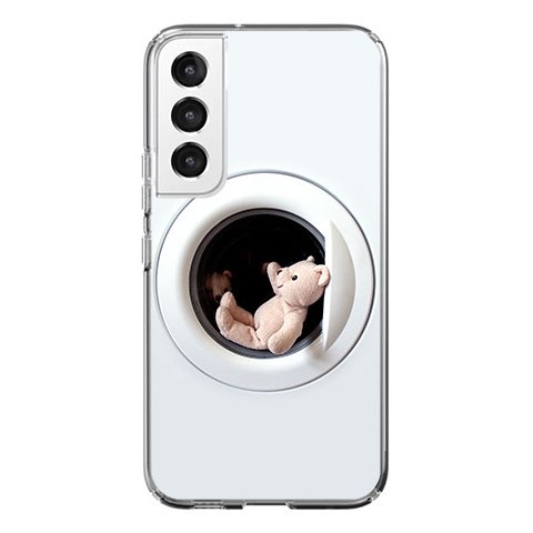 Etui na Samsung Galaxy S22 5G - Miś w pralce
