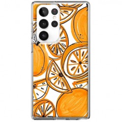 Etui na Samsung Galaxy S22 Ultra 5G - Krojone pomarańcze
