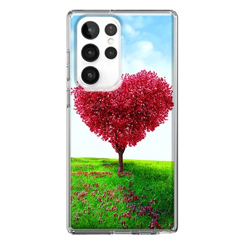 Etui na Samsung Galaxy S22 Ultra 5G - Czerwone drzewo serce
