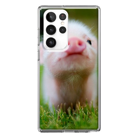 Etui na Samsung Galaxy S22 Ultra 5G - Wesoła mała świnka