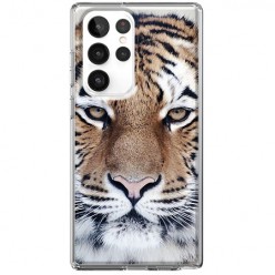 Etui na Samsung Galaxy S22 Ultra 5G - Śnieżny tygrys