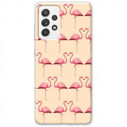 Etui na Samsung Galaxy A52s 5G - Różowe flamingi
