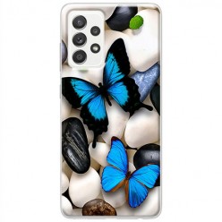 Etui na Samsung Galaxy A52s 5G - Niebieskie motyle