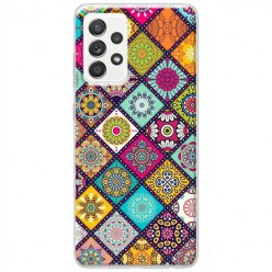 Etui na Samsung Galaxy A52s 5G - Kolorowe romby boho