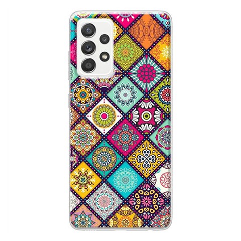 Etui na Samsung Galaxy A52s 5G - Kolorowe romby boho