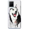 Etui na Vivo Y21s - Waterkolor pies Husky