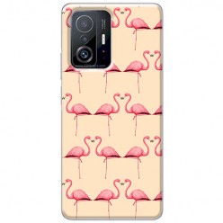 Etui na Xiaomi 11T / 11T Pro - Różowe flamingi