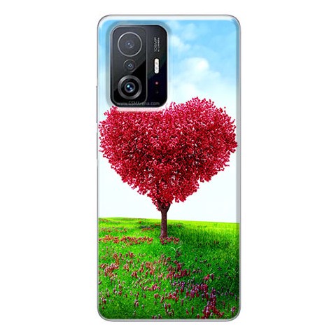 Etui na Xiaomi 11T / 11T Pro - Czerwone drzewo serce