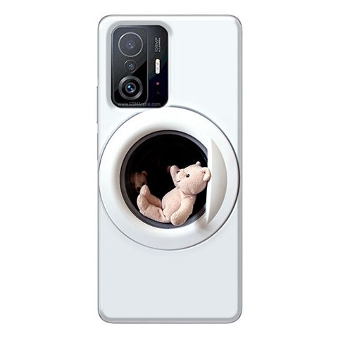 Etui na Xiaomi 11T / 11T Pro - Miś w pralce