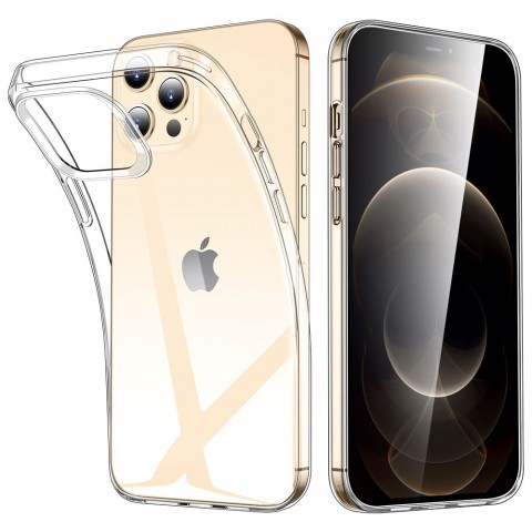 iPhone 12 Pro Max - silikonowe etui na telefon Clear Case - przezroczyste.
