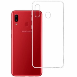 Samsung Galaxy A20 - silikonowe etui na telefon Clear Case - przezroczyste.