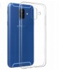 Samsung Galaxy A6 Plus 2018 - silikonowe etui na telefon Clear Case - przezroczyste.