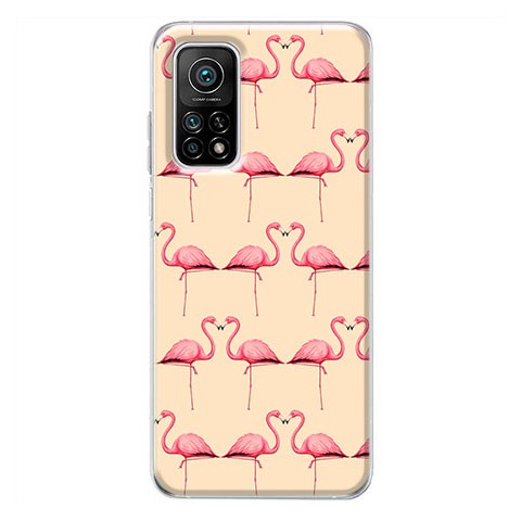 Etui na Xiaomi Mi 10T Pro 5G - Różowe flamingi
