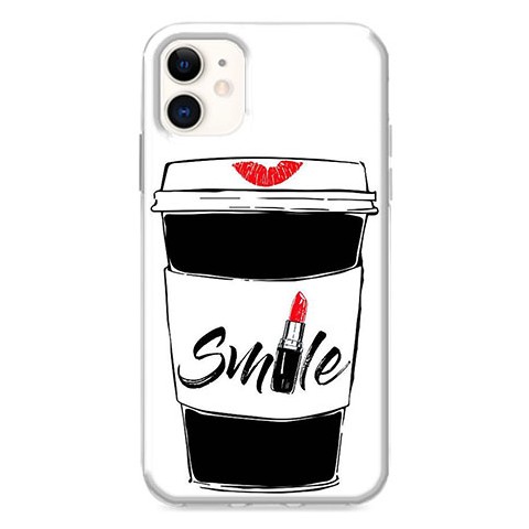 Etui na iPhone 12 - Kubek z kawą Smile