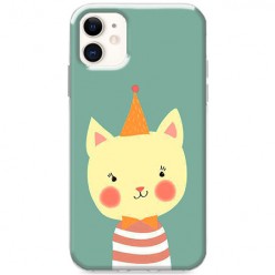 Etui na iPhone 12 - Kotek w czapeczce