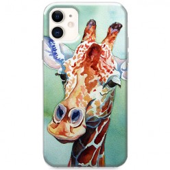 Etui na iPhone 12 - Waterkolor żyrafa