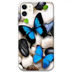 Etui na iPhone 12 - Niebieskie motyle