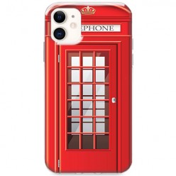 Etui na iPhone 12 - Czerwona budka telefoniczna
