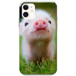 Etui na iPhone 12 - Wesoła mała świnka