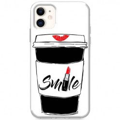 Etui na iPhone 12 Mini - Kubek z kawą Smile