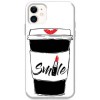 Etui na iPhone 12 Mini - Kubek z kawą Smile