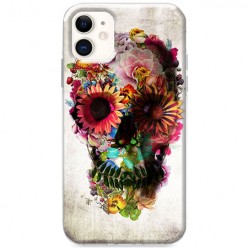 Etui na iPhone 12 Mini - Kwiatowa czaszka