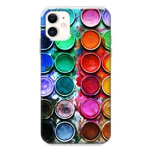 Etui na iPhone 12 Mini - Kolorowe farbki