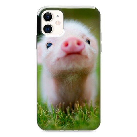 Etui na iPhone 12 Mini - Wesoła mała świnka